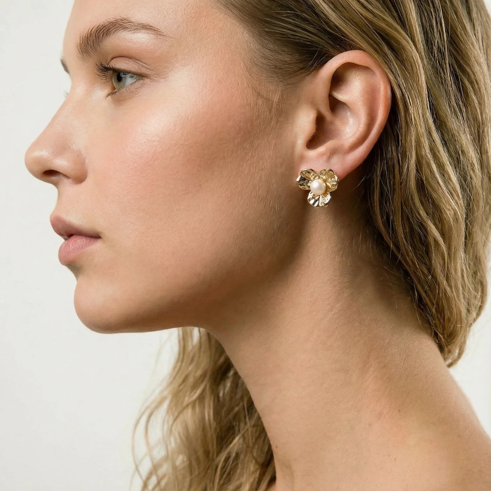 Enamel and pearl statement drop earrings collection