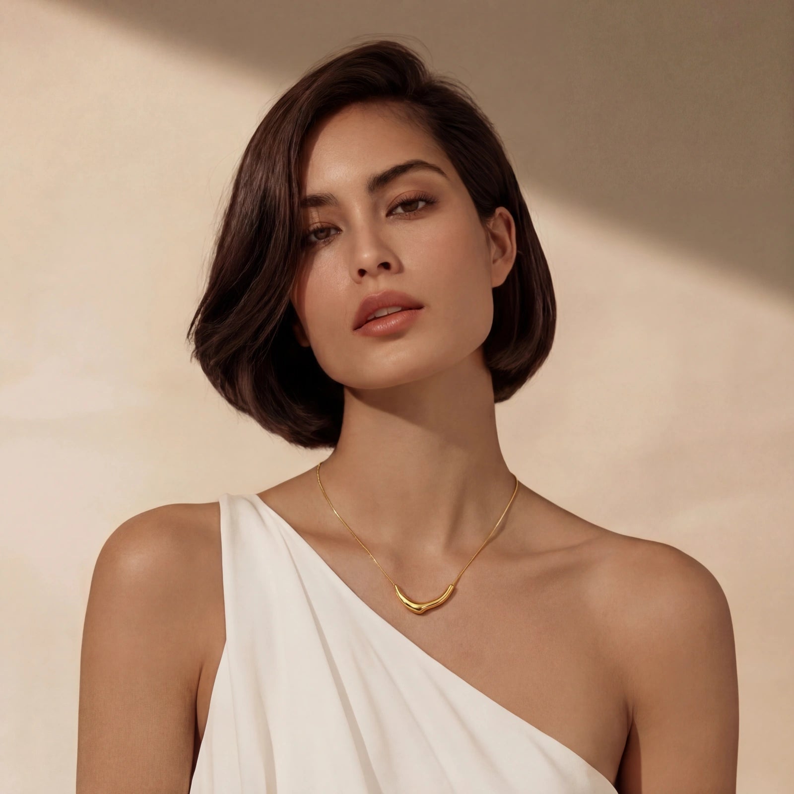 Curve Statement Necklace | Ava Sterling