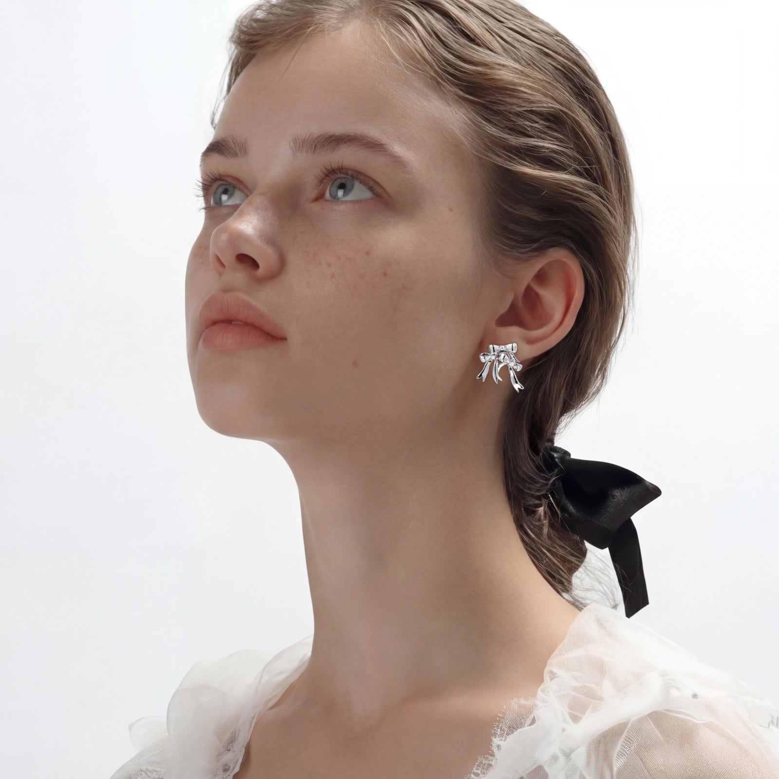 Crystal Bow Studs | Ava Sterling