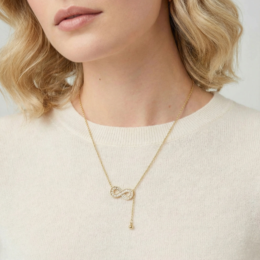 Infinity Sparkle Necklace | Ava Sterling