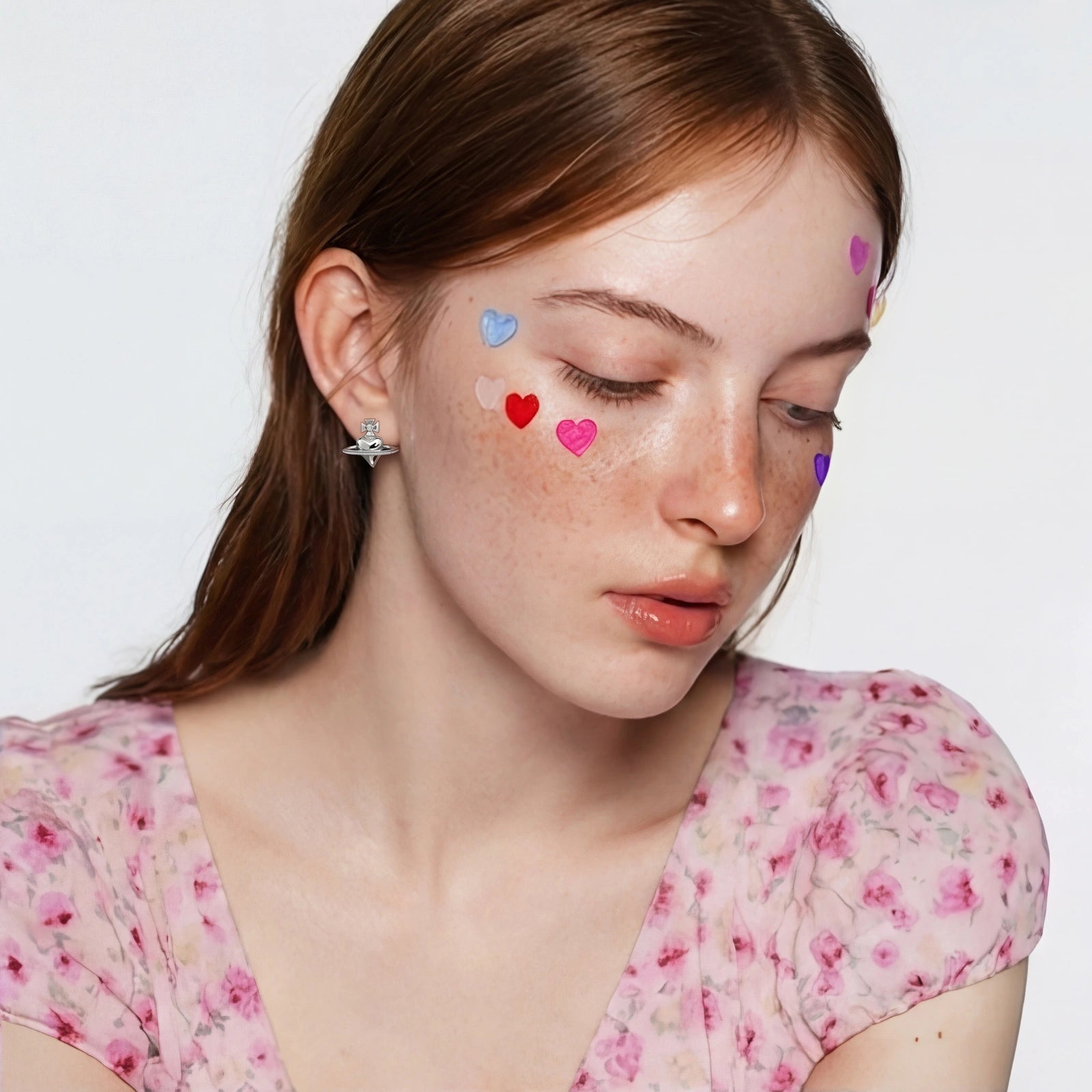 Saturn Ring Stud Earrings | Ava Sterling