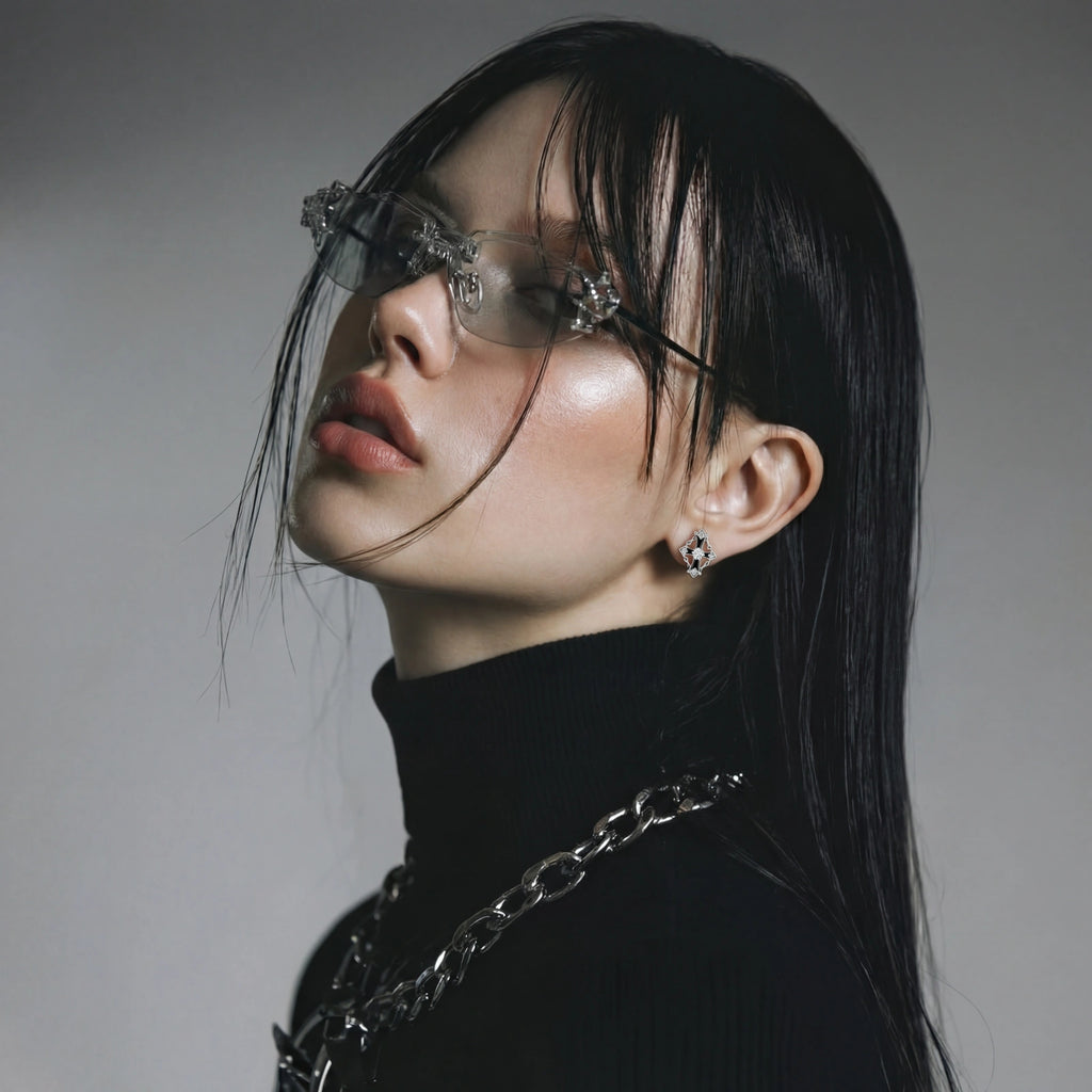 Celestial Cross Studs | Ava Sterling