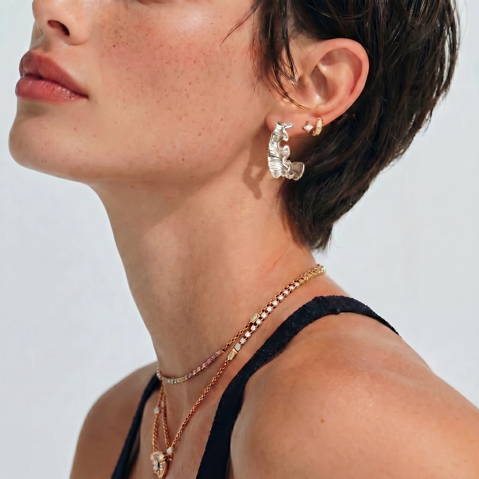 Ripple Wave Hoops | Ava Sterling