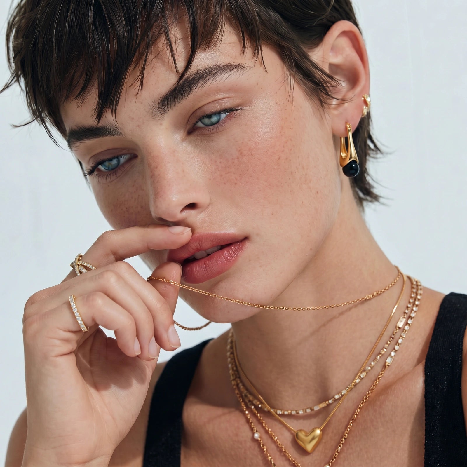 Golden Heart Necklace | Ava Sterling